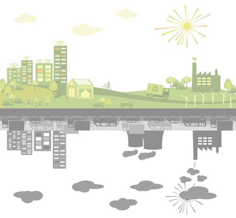Renewable city vs fossi fuel